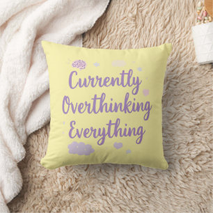 Coussin Texte d'art identifiable pour les moments de réfle