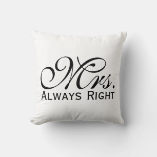 Coussin Texte De Défilement Toujours Droit En Noir Et Blan