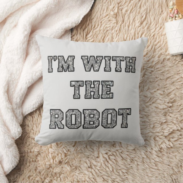 Coussin Texte de Robot (Couverture)