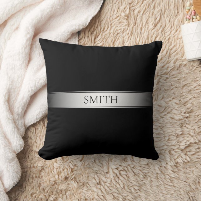 Coussin Texte et couleurs modifiables | Bande de dégradé a (Couverture)