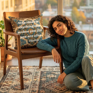 Coussin Textes personnalisés Cadeaux d'art persan en marqu