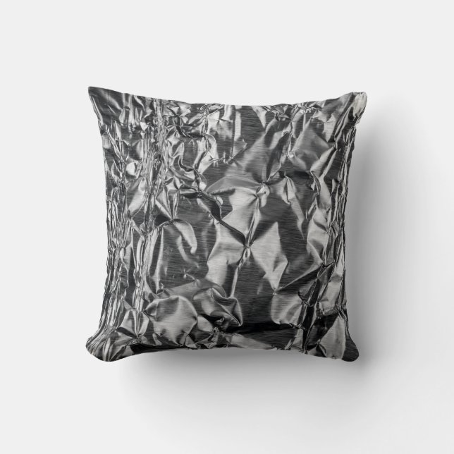 Coussin textile argenté (Recto)