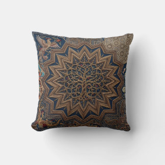 Coussin Textile d'art brodé de luxe – Arbre de vie, lot