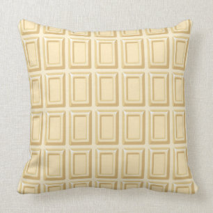Coussin Texture blanche de barre de chocolat