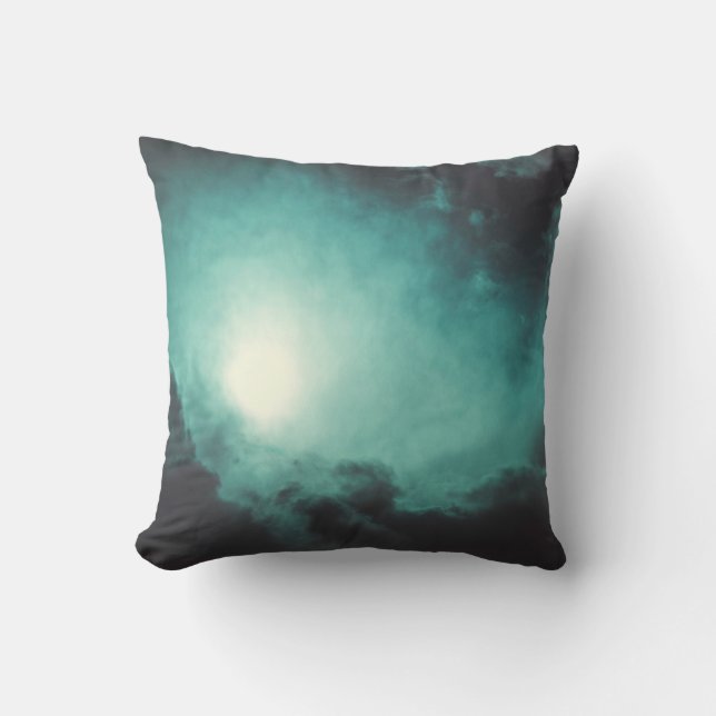 Coussin Texture ciel nuages tempête de vent (Recto)