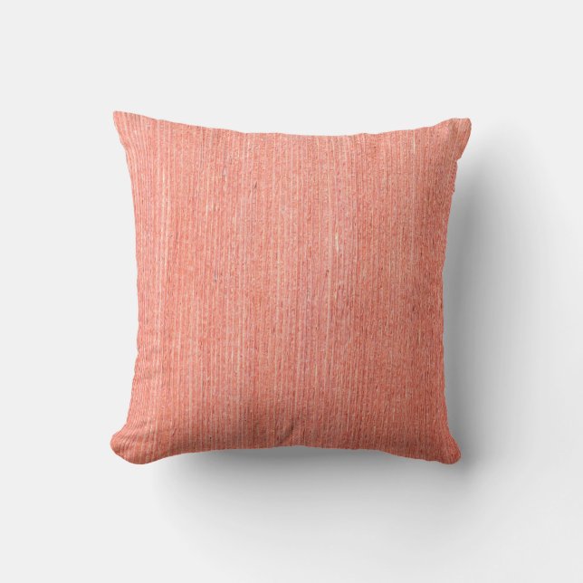 Coussin Texture de bois brun naturel et arrière - plan san (Recto)