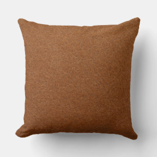 Coussin Texture de cuir cognac vintage usé