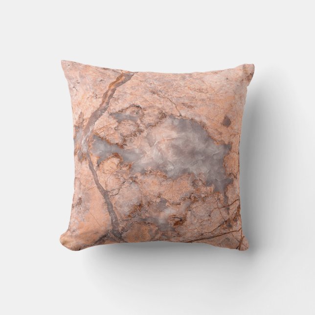Coussin Texture de pierre de marbre tendance et cool (Recto)