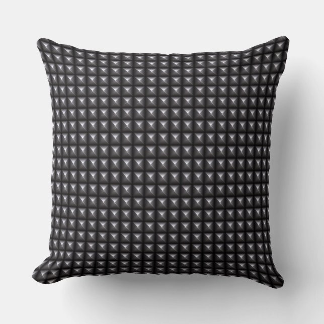 Coussin Texture en acier cloutée (Recto)