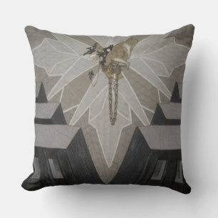 Coussin texturé en cuir