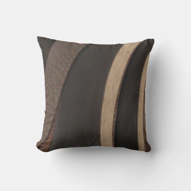 Coussin Texture en cuir (Recto)