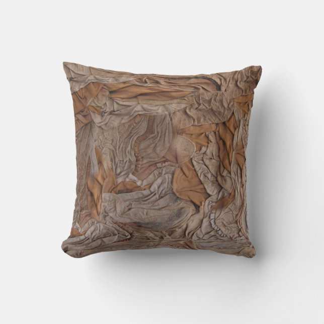 Coussin texturé en cuir (Recto)