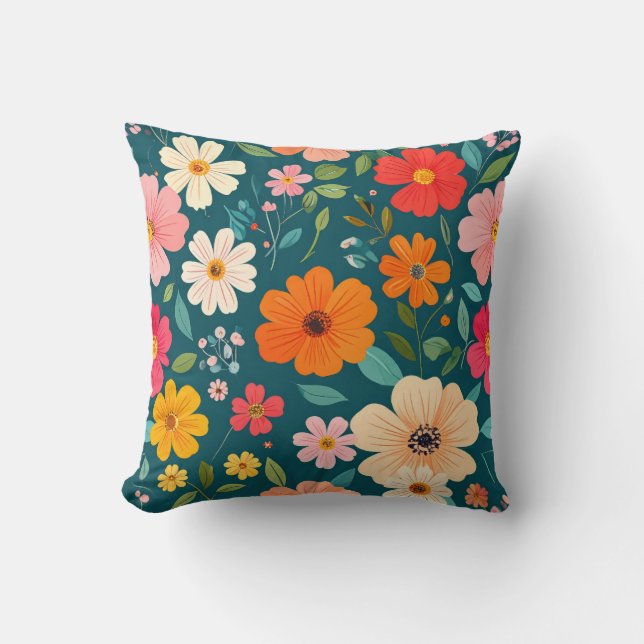 Coussin texture florale (Recto)