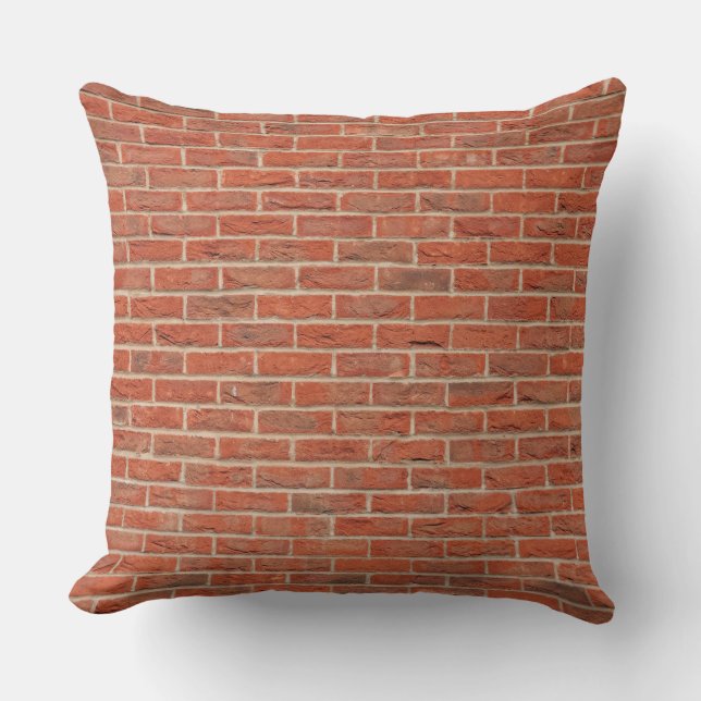 Coussin Texture rouge de mur de briques (Recto)