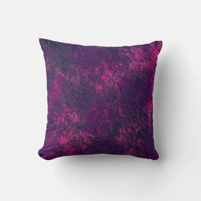 Coussin texture violet foncé texturé marbre daim g (Recto)