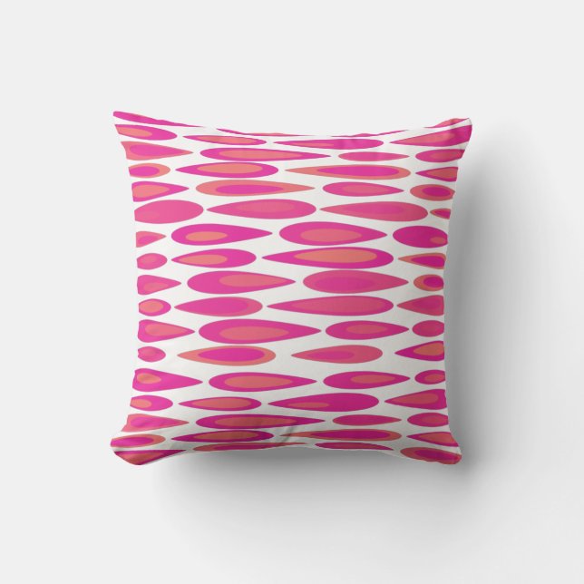 Coussin Texture Yeux roses et violets (Recto)