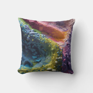 Coussin textures et calques colorés