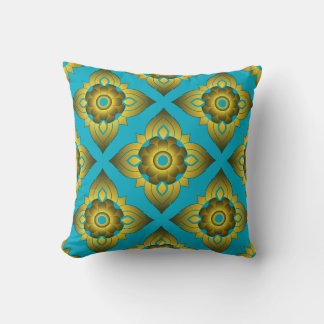 Coussin thai ikat sans couture arrière - plan motif
