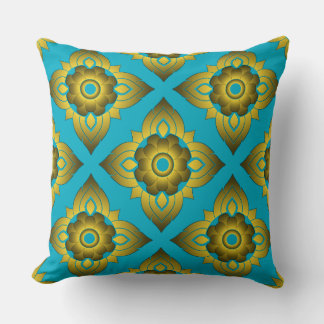 Coussin thai ikat sans couture arrière - plan motif
