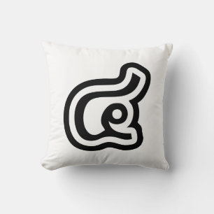 Coussin Thaïlande Numéro 4 / Quatre / ๔ (Voir/Si) Script t