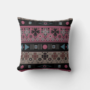 Coussin Thaillow Tribal ethno traditionnel géométrique