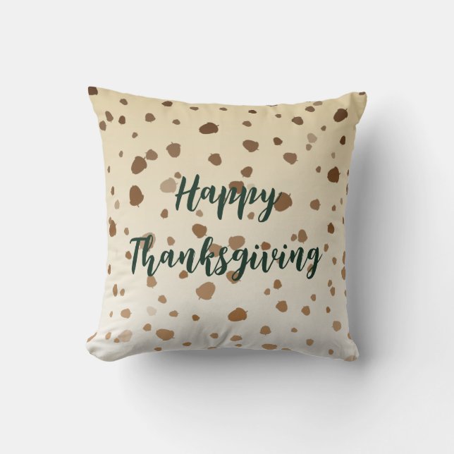 Coussin Thanksgiving Acorns (Recto)