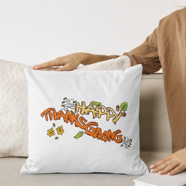 Coussin Thanksgiving automne feuilles d'érable lancer PILL (Créateur téléchargé)