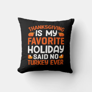 Coussin Thanksgiving Est Mon Favori De Vacances