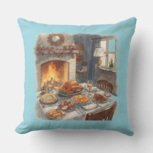 Coussin Thanksgiving, Plats traditionnels, Table d'automne