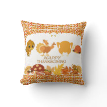 Thanksgiving Throw Pillow - NOUVEAU DESIGN 2024! !