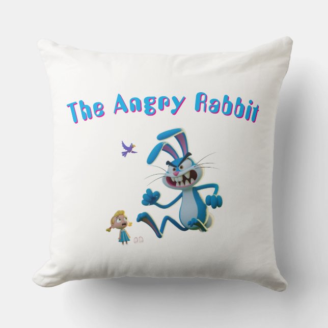 Coussin The angry rabbit  (Recto)