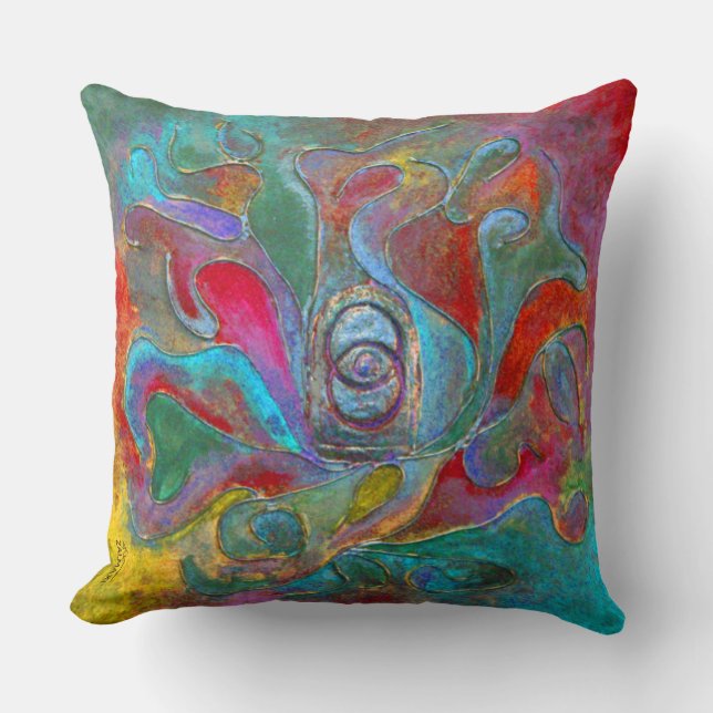 Coussin "The Celest Guardian from Unseen" de Paul Buică (Recto)