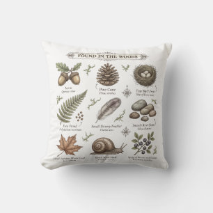 Coussin Thé de la réunion forestière Fête en bois Animaux 