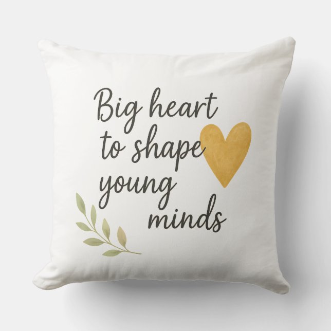 Coussin The heart of teaching  (Recto)