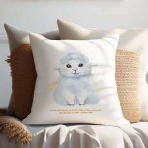 Coussin The Lamb of God Illustration Baby Kids' Nursery