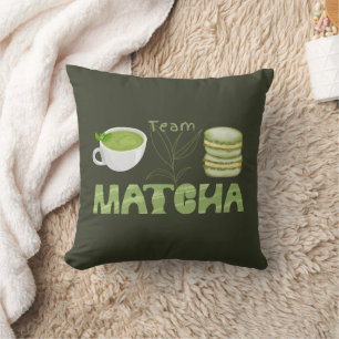 Coussin Thé vert matcha, Tout est meilleur avec du matcha