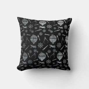 Coussin Thème Balloon en acier Zinc Steampunk