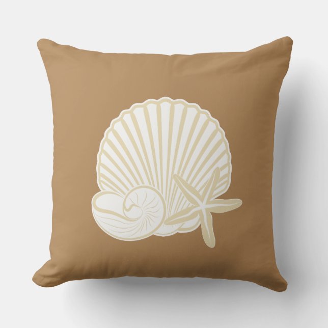 Coussin Thème de la plage du Décor Familial (Recto)