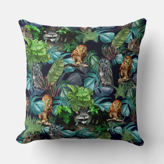 Coussin Thèmes de fête nocturne (Recto)