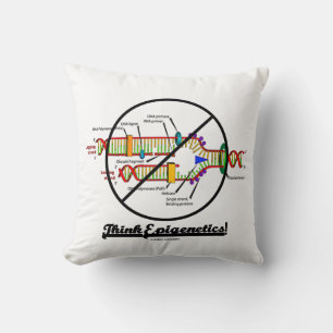 Coussin Think Epigenetics ! Humour de réplication d'ADN