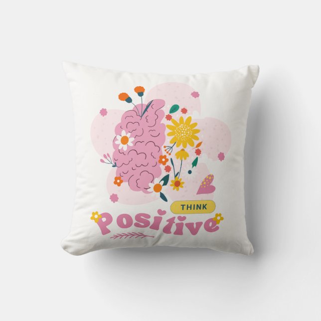 Coussin Think Positive Pillow (Recto)