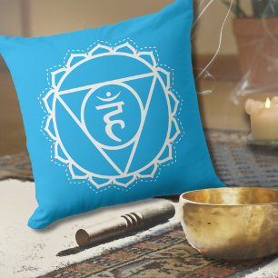 Coussin Throat Chakra   Vishuddha   Méditation bleue