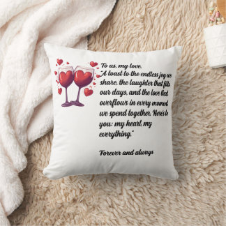 Coussin Throw Cushion “To us, my love"
