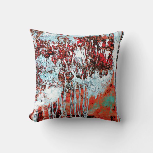 Coussin Throw Pillow – Corrosion Pulse (Recto)