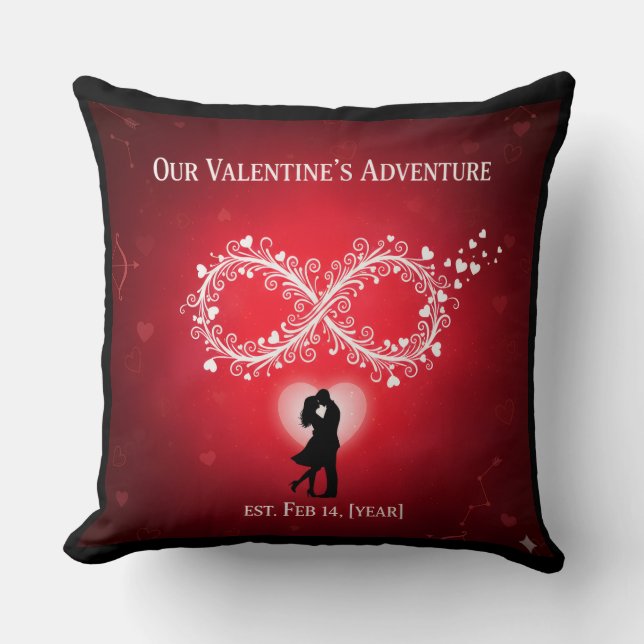 Coussin Throw Pillow for valentines day's (Recto)