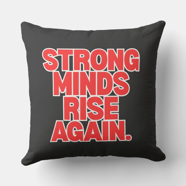 Coussin Throw Pillow – Modern Positive Message Home Decor (Verso)