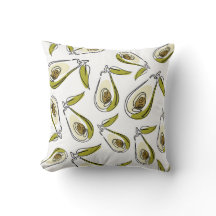 Throw Pillow possède un adorable Avocado.