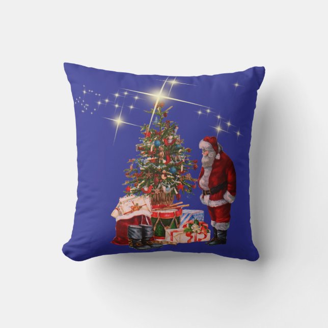 Coussin Throw Pillow Santa Claus (Recto)