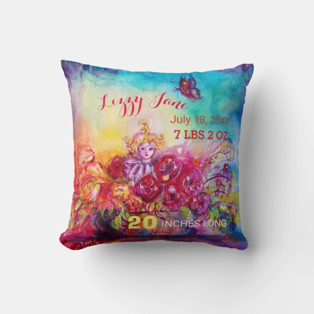COUSSIN THUMBELINA DANS LE PANIER DE FLEURS, ÉTAT DE BÉBÉ  (Recto)
