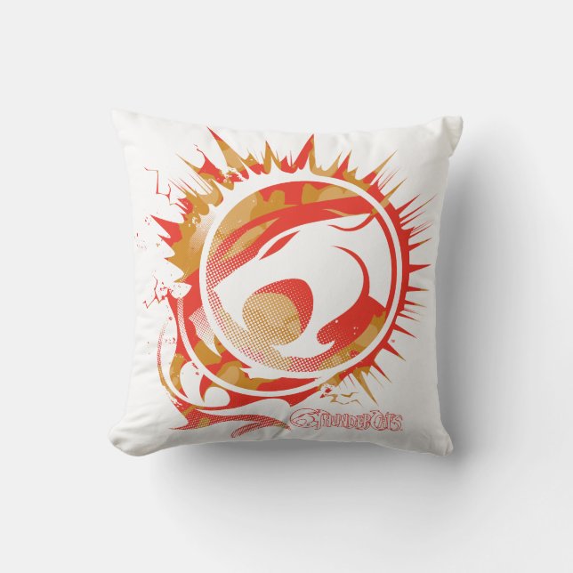 Coussin ThunderCats | Graphique de logo explosif (Recto)